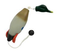 Jouet anti-chocs en forme de canard - Jouet d'entraînement pour chien retriever en plein air | Accessoires de dressage pour chien en forme d'oiseau aquatique flottant avec anneau d'orteil avec