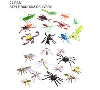 Jouet Anti-Insectes En Plastique, 24 Modèles, Petits Animaux, Jouets Pour Thème Fête D'halloween, Cadeau D'anniversaire
