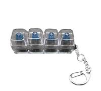 Jouet Anti-Stress Avec Clavier Mécanique,Jouet Ludique Avec 4 Touches Et Éclairage Porte Clé Fidgets Clicker Drôle JouetFidgets Bouton Pour Décompression