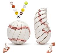 Jouet Anti-Stress « Baseball » - Sphère Sensorielle Rotative Imprimée en 3D, Jouet De Bureau pour Soulager Le Stress Et L'anxiété, Balle De Sport Mécanique Portable Et De Poche(Baseball)