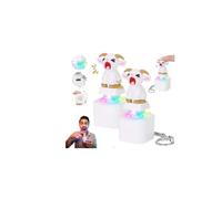 Jouet anti-stress en forme de clavier de chèvre couinant, rechargeable avec son cri de chèvre et lumière LED, pour soulager le stress, l'anxiété, l'autisme, l'anxiété, le bureau