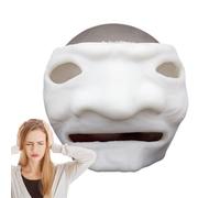 Jouet Anti-Stress en Forme de crâne, crâne Anti-Stress | Boule à Presser d'halloween avec du Sang et des asticots,Jouets Fidget pour Adultes, Jouets de farces d'halloween pour soulager Le Stress