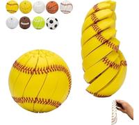 Jouet Anti-Stress « Fidget Ball » sur Le thème du Baseball - Balle de Concentration pour soulager l'anxiété - Jouet de Bureau imprimé en 3D à tordre et Manipuler - pour Ados et Adultes