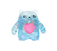 Jouet anti-stress - Figurine sensorielle ours extensible transparent, article de jeu à presser élastique transparent avec texture de gel flexible, fonction de soulagement de la pression calme, idéal p
