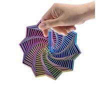 Jouet Anti-Stress Imprimé en 3D,Hexagone De Bureau avec Poignée,Hexagone De Bureau, Casse-tête Manuel Anti-Stress, Jouet De Décompression, Tournante