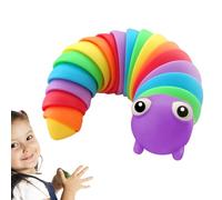Jouet Anti-Stress Limace - Cadeaux De Fête Chenille Arc-en- - Idée Cadeau Compacte Pâques Anniversaire Fête des Action De Grâce