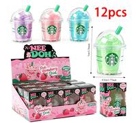 Jouet anti-stress mignon en forme de tasse de café glacé, coloré, souple et compressible, mini-gobelet portable, jouet de décompression, cadeau d'anniversaire With Box