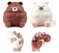 Jouet anti-stress - Noname - Lot de 2 balles ours - Extensibles - TPR - Mixte