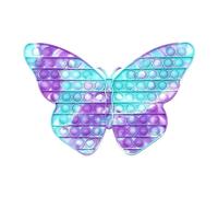 Jouet Anti-Stress Papillon De Dessin Animé, Jouet Anti-Stress Arc-En-Ciel, Pousser Sa Bulle, Jouet Sensoriel Pour Soulager L'Autisme, Livraison Gratuite