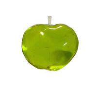 Jouet Anti-Stress Squishy en Forme de Pomme Verte Mignonne Balle de Pression Souple en Silicone pour Enfant et Adulte Objet Décompressant Décoratif Cadeau Original Anniversaire (Green, One Size)