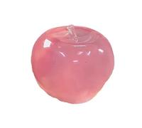 Jouet Anti-Stress Squishy en Forme de Pomme Verte Mignonne Balle de Pression Souple en Silicone pour Enfant et Adulte Objet Décompressant Décoratif Cadeau Original Anniversaire (Pink, One Size)