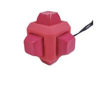 Jouet Antistress à 6 Boutons - Rouge avec Cordon de Port, Simulateur de Clavier, pour Détente