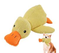 Jouet apaisant en forme de canard pour chiens - Jouet pour chien en forme de canard calmant, jouet couineur pour chiot, oreiller apaisant pour chien doux, confortable et doux