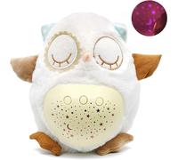 Jouet Apaisant Pour Bébé Avec Veilleuse, Projecteur D'étoiles Et Musique, Machine À Bruit Blanc Et Berceuse, Sac De Voyage Et Peluche Hibou Pour Garçons Et Filles