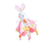 Jouet Apaisant pour Bébé Rose en Coton Duvet, Serviette Doudou