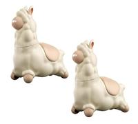 Jouet Aquatique en Forme de Lama cracheur, arroseur à Pousser avec tête rotative à 45°, Jouet de Piscine Anti-Fuite en alpaga pour Enfants, Jeux d'eau en Plein air (2 PCS)