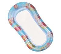 Jouet aquatique - Matelas gonflable - Bouée de natation pour adulte en forme de pastèque avec dossier - Bouée gonflable en maille avec paillettes