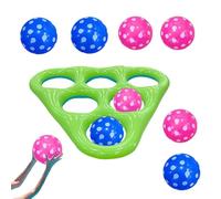 Jouet Aquatique Triangulaire Bleu, Jouets De Lancer De Piscine Flottants, Ensemble D'activités De Jeux d'eau, Équipement De Familial en Plein Air, Jeux De Piscine De Fête D'été, Ensemble De De