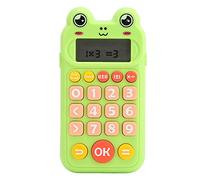 Jouet Arithmétique Oral Des Enfants, Jouet D'exercice Arithmétique Oral Portable Calculateur de Poche Jouet Mathématique éducatif avec écran LCD & Invites Vocales pour L'école Bureau(Vert)