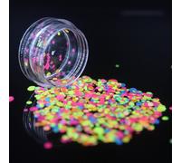 Jouet Artisanal En Paillettes Blanches, 1 Pièce, Tranches Fimo, Breloques D'Addition, Fournitures De Slime Duveteux, Jouets Artisanaux Pour Ongles Clairs