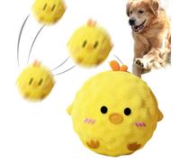 Jouet authentique pour chien, balle à mâcher pour chiot, balle couineuse de 5,6 cm avec texture amusante, jouet en peluche, jeu interactif avec design coloré, enrichissement pour animaux de compagnie