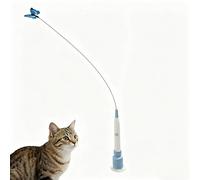 Jouet automatique pour chat d'intérieur - Jouet interactif en forme de papillon flottant avec ventouse - Jouet intelligent pour stimulation mentale et soulagement de l'ennui (jouet automatique pour