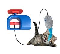Jouet automatique pour chat - Jouet électrique interactif avec cordon élastique, jouet pour chat souris avec design mobile, compagnon d'exercice pour animaux de compagnie, stimulation du jeu pour