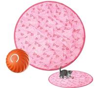 Jouet automatique pour chat, jouet robotique rechargeable pour chats, rotation automatique à 360 degrés, puzzle intelligent à boule mobile d'intérieur, jouet innovant pour petits animaux de compagnie,
