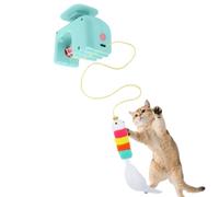 Jouet automatique pour chat - Peluche ABS 11,9 x 9,9 x 5,9 cm | Jeu interactif électrique pour animaux de compagnie | Simulation de chasse à suspendre Jouet pour chaton pour exercices d'intérieur