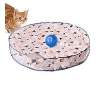 Jouet Automatique pour Chat, Tapis de Jeu interactif Rechargeable par USB, Trois Modes de Vitesse, Action de roulement Rapide, Jeu de engageant, Exercice et Divertissement, Rangement