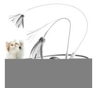 Jouet Automatique pour Chat - Voiture à 2 Vitesses avec - Interactifs D'Éveil Pour Chats Avec Voiture Électrique,Pour Jeu Intérieur Exercice Enrichissement Accessoires Animaux