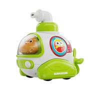 Jouet automobile - 4,13 pouces tire-toi en arrière pour le plaisir en plein air, jeu interactif avec sifflet, presse et go toys for kids préscolaire, réunions de famille du festival de Noël, cadeau d'