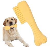 Jouet avec bâton à mâcher pour brosse à dents pour chien - Jouet pour chien incassable en forme de peigne en caoutchouc, jouet à mâcher pour jeux à mâcher avec campa