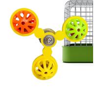Jouet Avec Boule Pour - Moulin À Rotatif Boules À Mâcher | Jouet Interactif En Métal ABS | Spinner D'enrichissement Sensoriel Pour Calopsitte,