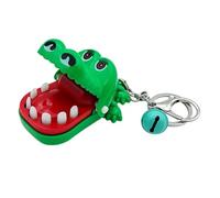 Jouet avec doigts mordants - porte-clés petit crocodile | jouet interactif avec requin mordant les doigts pour filles, nouveauté jouet pour de collection pour maison, école, voyage, vert,