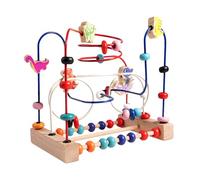 Jouet Avec Perles - Jeu De Labyrinthe Avec Perles En Bois Avec Thème De Dinosaures Animé, Apprentissage Éducatif Interactif, Développement De Compétences Cognitives, Ensemble De Jeu De Haute Qualité |