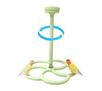 Jouet avec support de cintre pour oiseaux, rotation par vent, jouets interactifs pour perruches rotatives, jouets amusants pour perruches et perches de moulin à vent | Jug