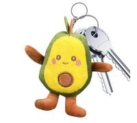 Jouet avocat en peluche, petit porte-clés en peluche | Petit pendentif d'avocat, pendentif porte-clés pour sac à main et sac à dos, porte-organisateur clé, clés en peluche pour sacs à dos