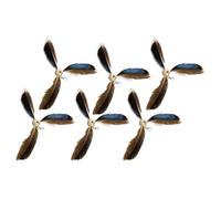 Jouet baguette pour chat - 6 pièces de jouets en plumes pour chat | Baguettes à plumes pour jeux de chat | Jouet de rechange | Jouets de recharge de plumes de chat résistants à l'usure Jouet
