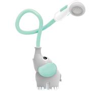 Jouet Bain,Douchette Bain Éléphant Turquoise - Jouet Bain bébé - Jeu Bain et Douche Eveil des Sens - Tuyau- Cadeau bébé de 0 à 2