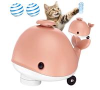 Jouet baleine flottante, jouet électrique flottant, jouet baleine mignon, pour balle électrique flottante, flexible et fonction musicale, ventilateur de refroidissement, fournitures pour animaux de
