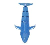 Jouet Baleine Télécommandé, Baleine RC Jouet Agile Mouvement Haute Simulation 2.4GHz pour Piscine (Bleu)
