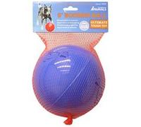 BOOMER BALLE - Balle pour Chien Quasiment Indestructible, Jouet Résistant pour Chien, La Balle Flotte Sur L'eau et est Idéale pour Les Chiens Énergiques, 15cm, Envoyé en Rouge ou en Bleu