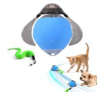 Jouet Balle Interactif pour Chat,2025 Nouvelle Luciole Rechargeable smartball Chat Intérieur avec Queue Duveteuse,Speedy Tail 2.0 Jouet Chat Automatique pour Chats Chiot l'instinct de Chasse (Bleu)