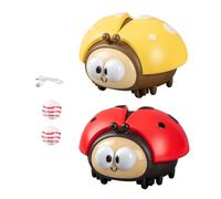 Jouet Ballon Gonflable Ladybug, Ballon Gonflable Flottant Ladybug électrique, Jouets éducatifs pour l'éveil sensoriel, Cadeau pour garçons et Filles de 3, 4 et 5 Ans (#A+#B)