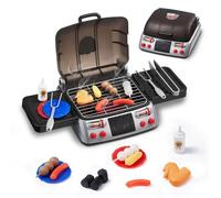 Jouet Barbecue Grill Set-Vevor-19 Pcs-Ensemble De Jouets De Cuisine Pour Enfant-Avec Lumière Sonore De Fumée Simulée