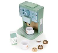 Jouet barista - SPRINGOS - Machine à café en bois - 8 éléments - 3 ans et plus - Multicolore