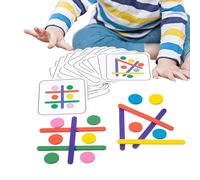 Jouet bâton Arc-en- Six bâtons de Couleurs Intelligence Game - Casse-tête Jouet en Bois Cadeau éducatif pour Anniversaire Noël garçons Filles