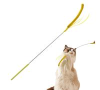 Jouet bâton pour chat, s pour chats d'intérieur - teaser de chat Setaria simulée - Longue tige en peluche, ressort flexible, taquine pour chaton en forme de fausse pour chats d'intérieur, petits anima