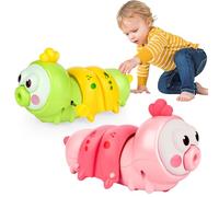 Jouet Bebe 1 an, Jouets Qui Marche bébé, 2 Pack Jouets pour Bébé Garçon Filles Tout-Petits 6 9 12 Mois, Jeux Bebe Cadeau pour Bebe Enfant